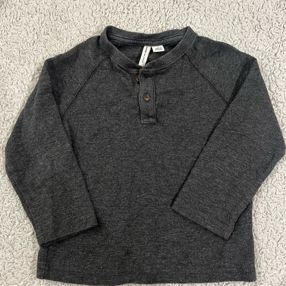 Janie and Jack Gray Long Sleeve Tee